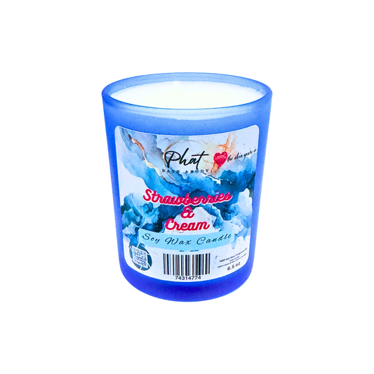 Strawberries & Cream Soy Wax Candle - 6.5 oz