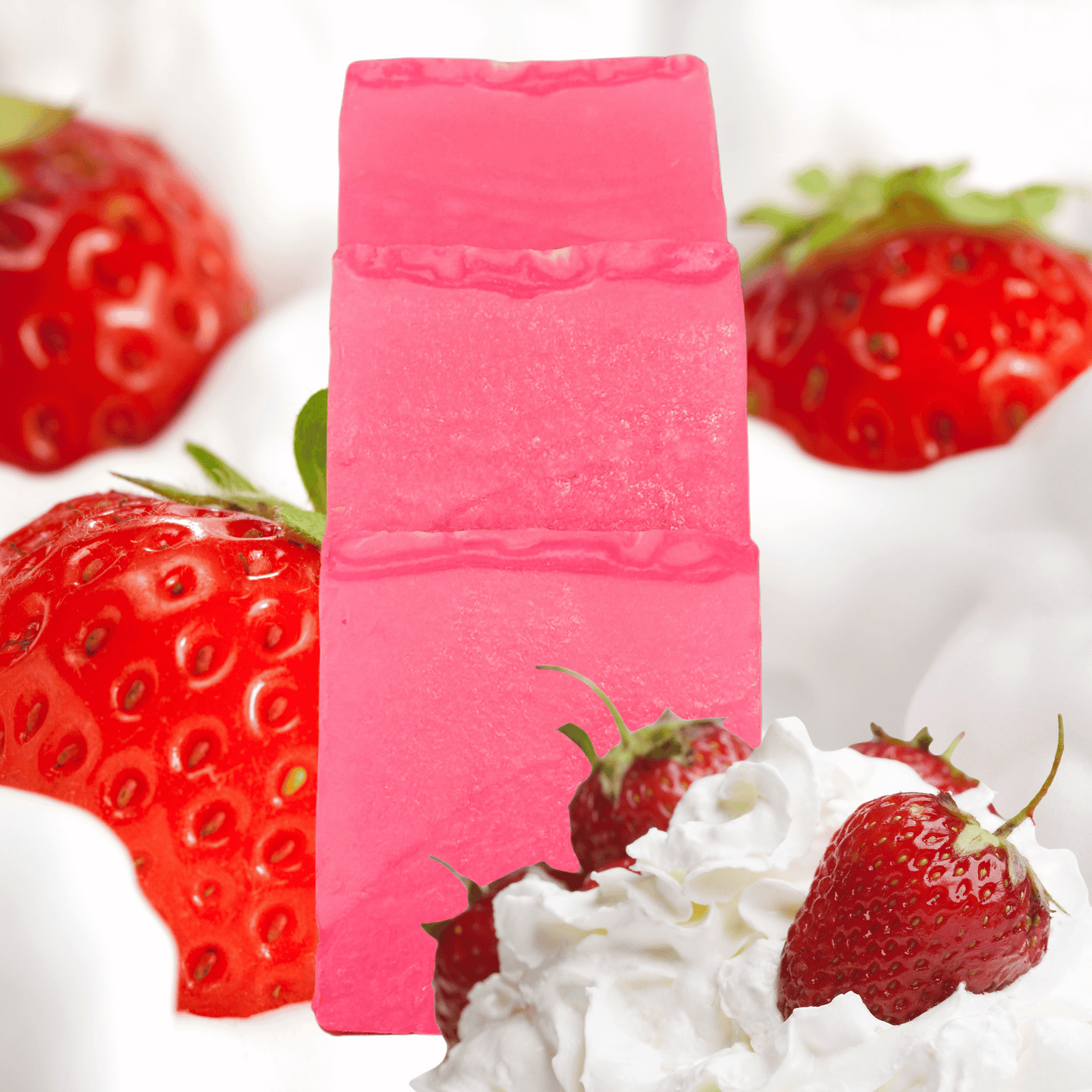Strawberries and Cream Handmade Natural Bar Soap