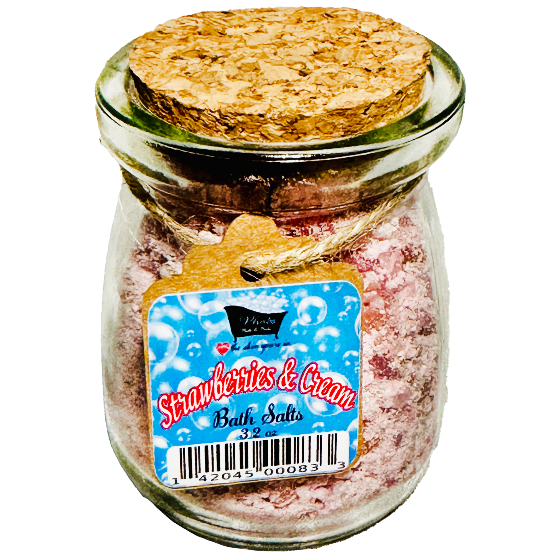 Strawberries and Cream Natural Bath Salts