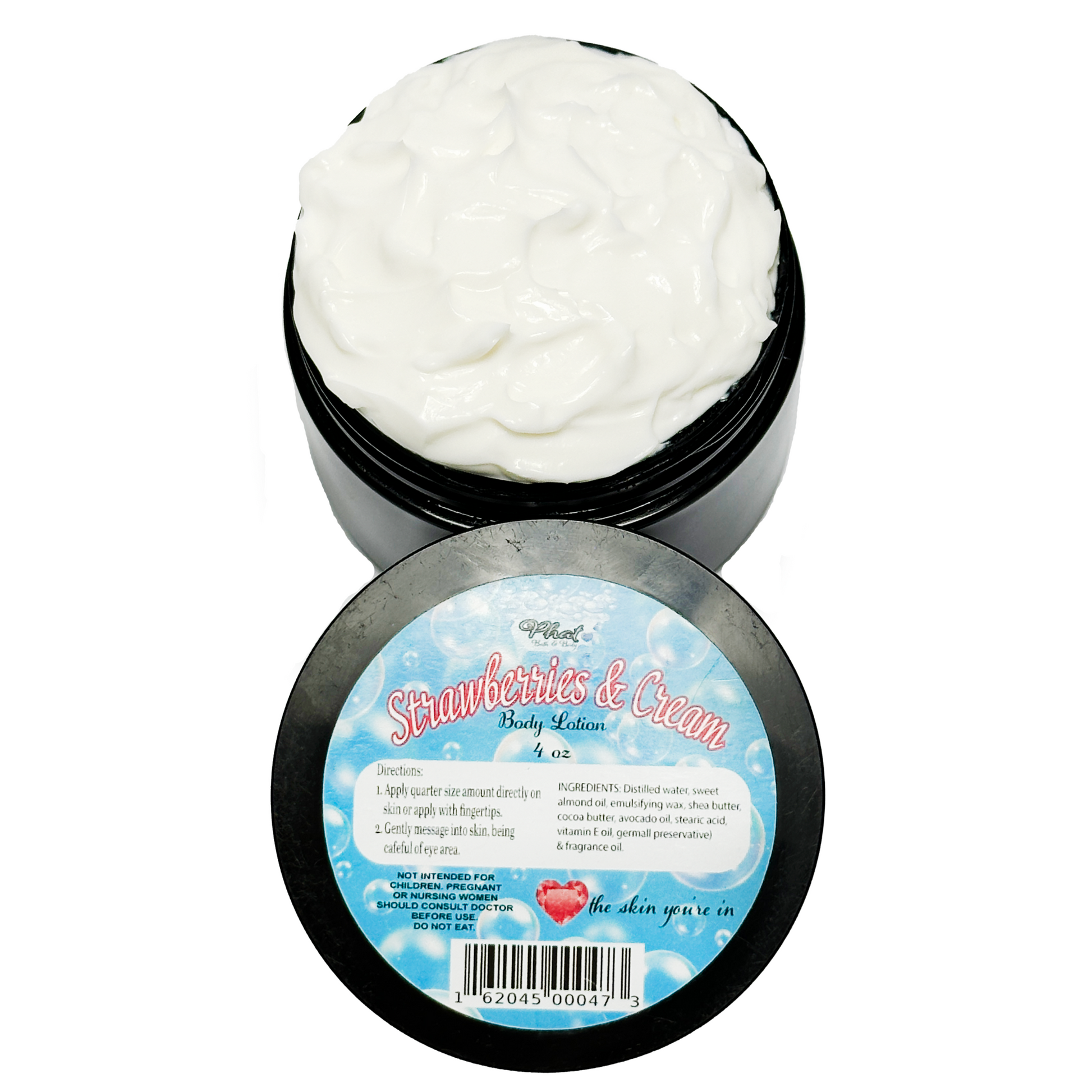 Strawberries and Cream Organic Moisturizing Body Lotion