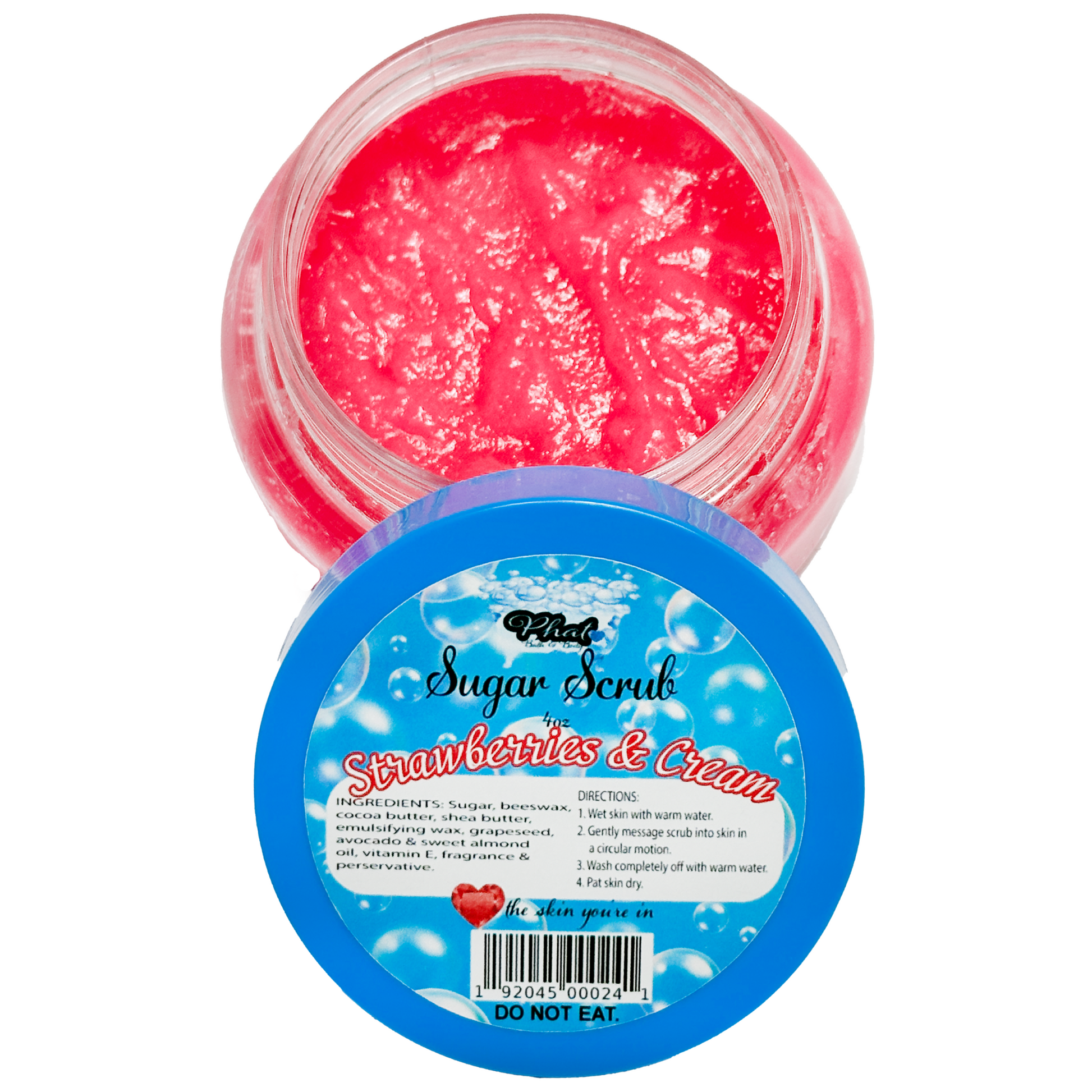 Strawberries and Cream Whipped Shea Sugar Scrub