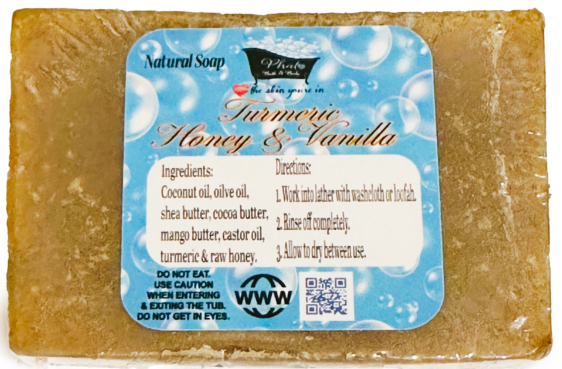 Turmeric Honey and Vanilla Handmade Natural Bar Soap
