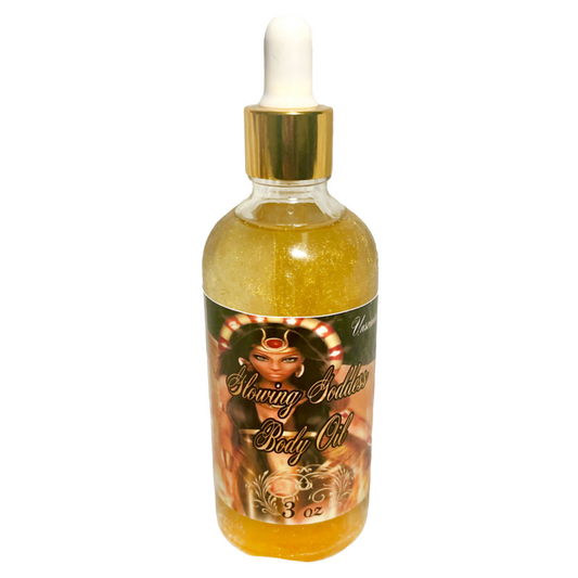 Unscented Glowing Goddess Natural Shimmer Body Oil