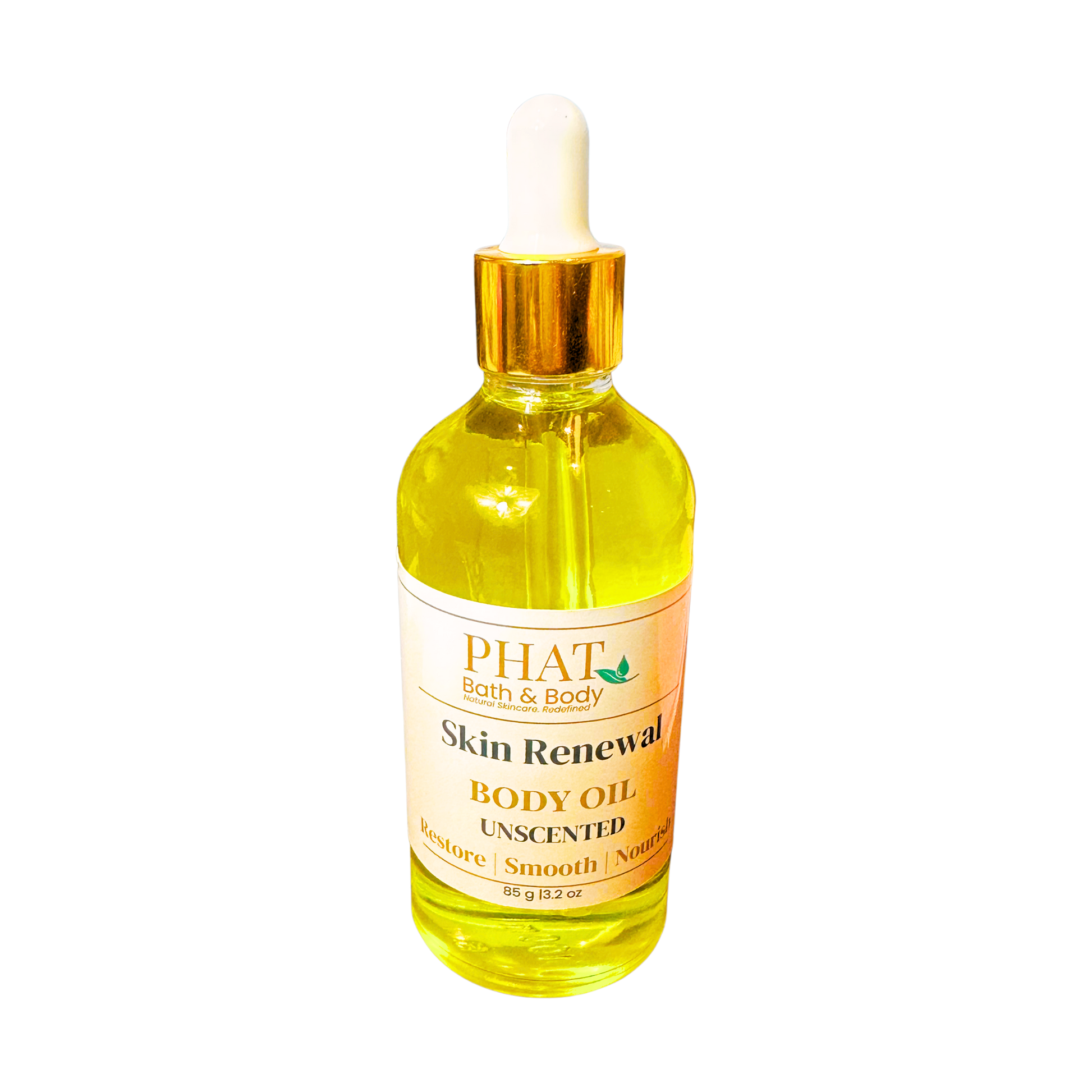 Unscented Skin Renewal Body Oil Fragrance Free with Rosehip & Carrot Seed Oil | 3.2 oz