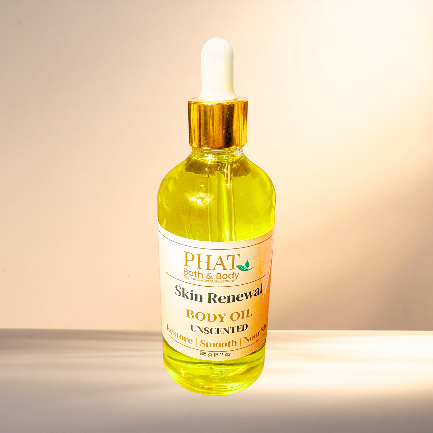 Unscented Skin Renewal Body Oil Fragrance Free with Rosehip & Carrot Seed Oil | 3.2 oz