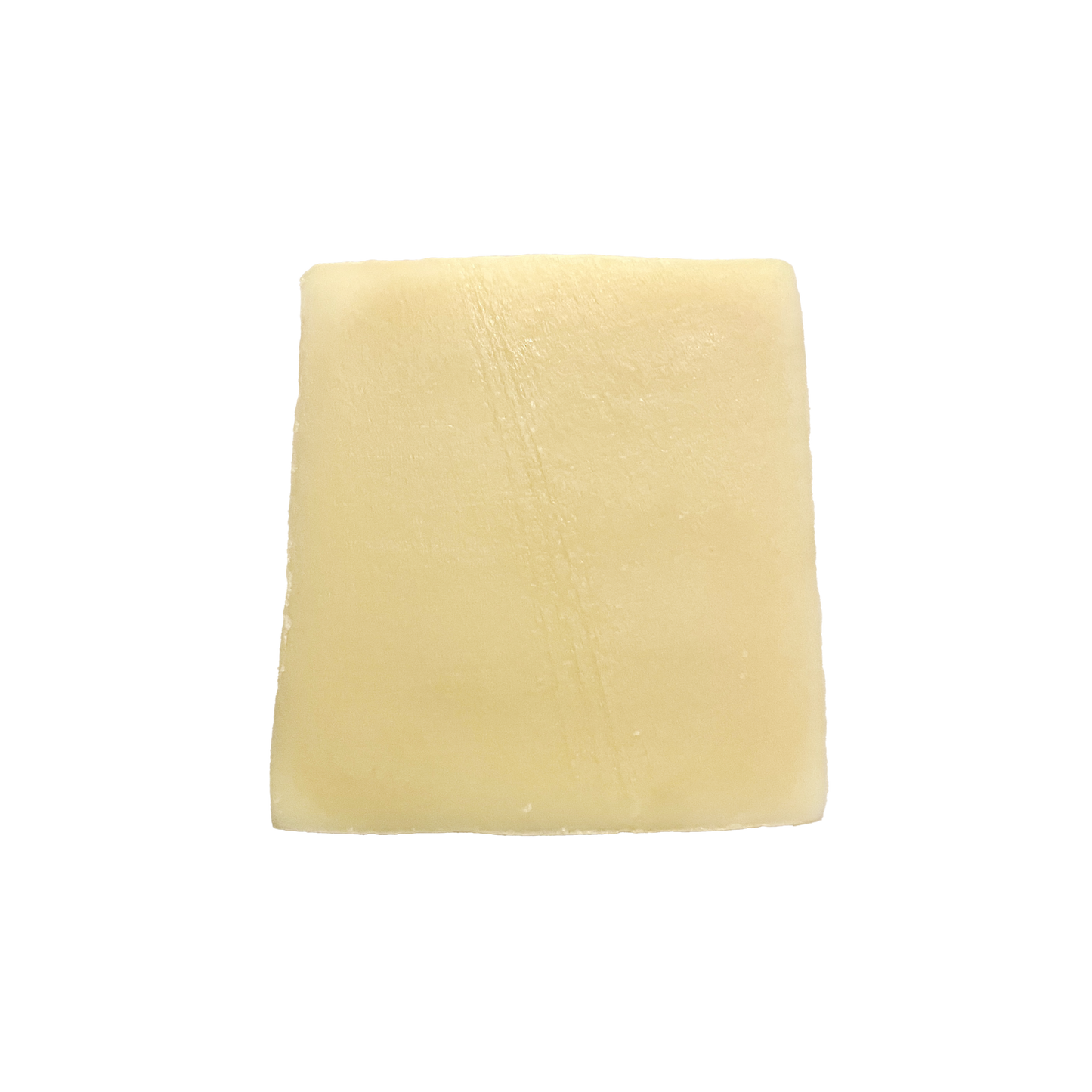 White soap bar on a white background
