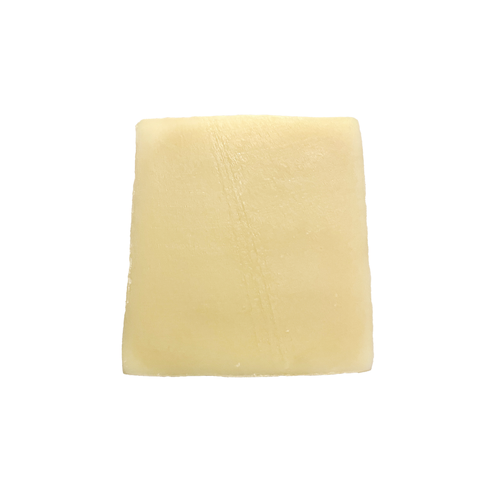 White soap bar on a white background