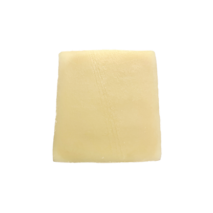 White soap bar on a white background
