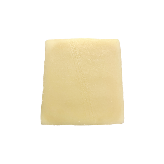 White soap bar on a white background
