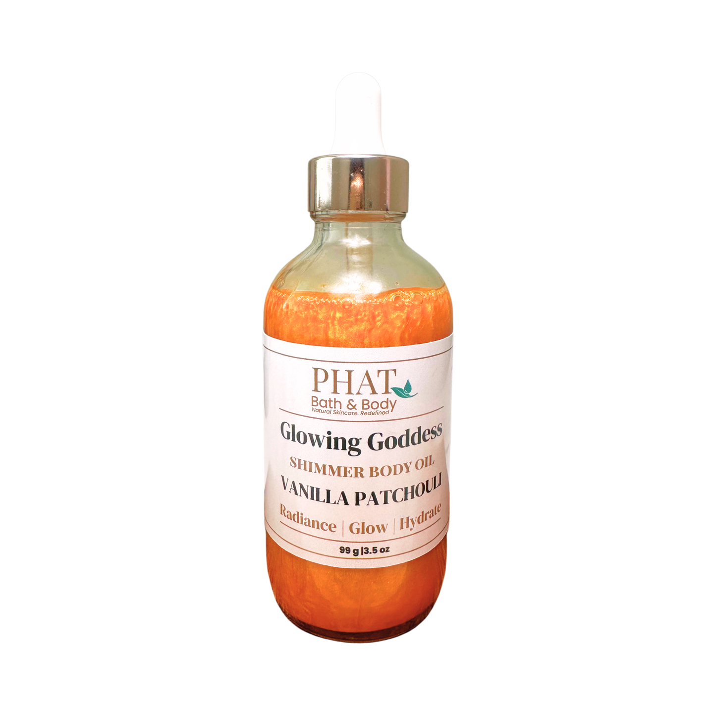 Vanilla Patchouli Glowing Goddess Shimmer Body Oil