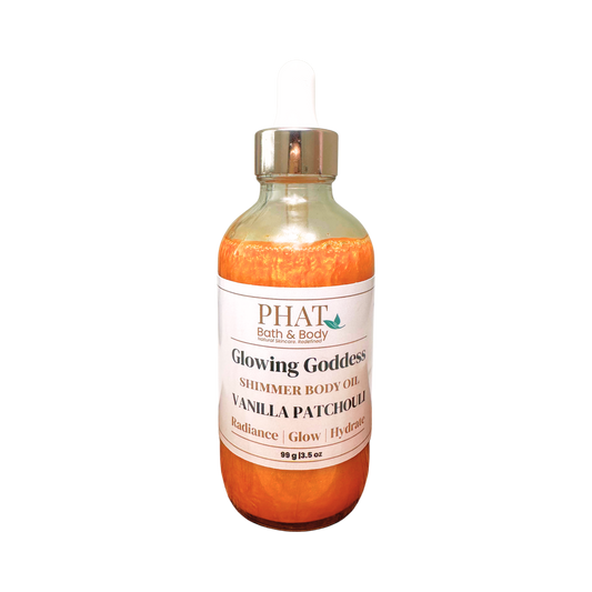 Vanilla Patchouli Glowing Goddess Shimmer Body Oil