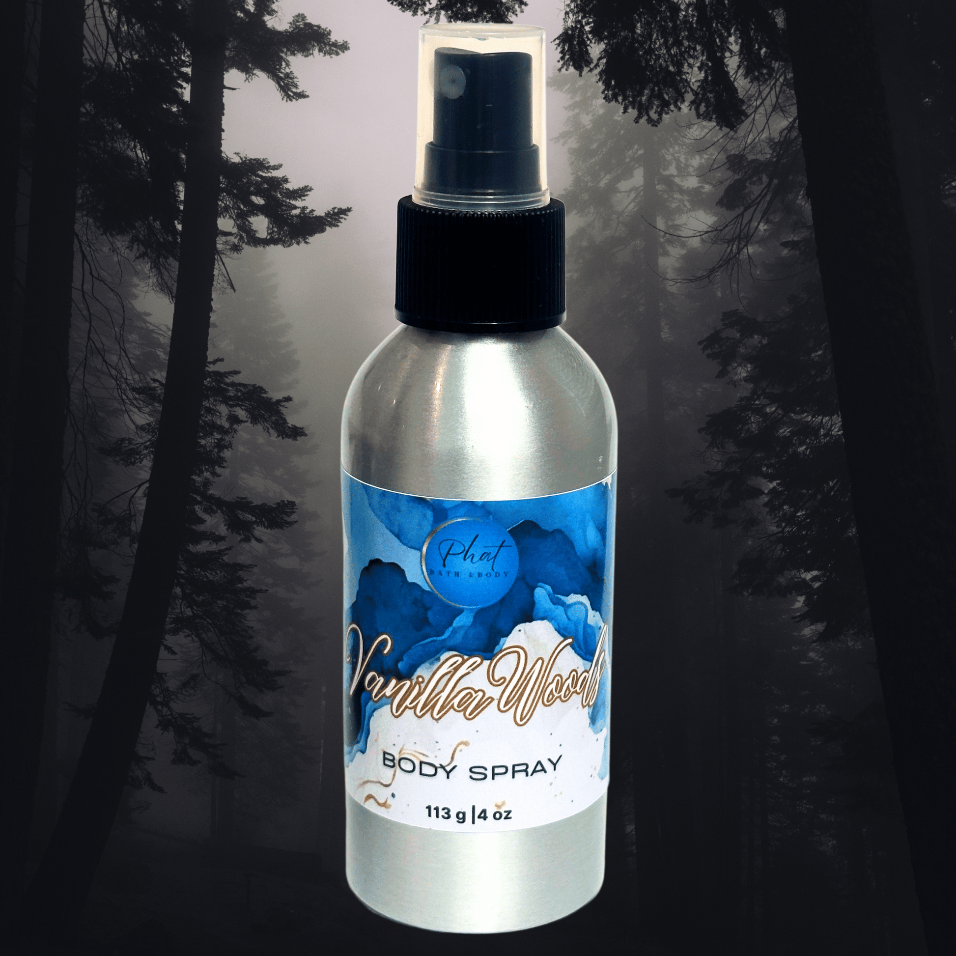 Vanilla Woods Fragrance Mist Body Splash Spray for Men Iced Vanilla Woods