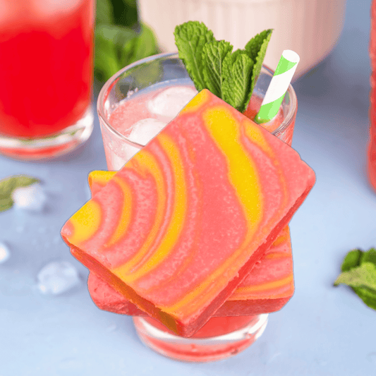 Watermelon Lemonade natural handmade bar soap