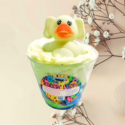 What the Duck Bubble Bombs with Bubble Bath Frosting & Rubber Ducky | 10.5 oz