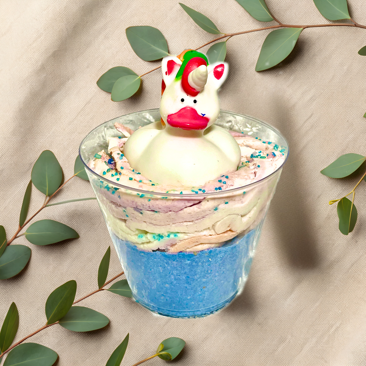 What the Duck Bubble Bombs with Bubble Bath Frosting & Rubber Ducky | 10.5 oz
