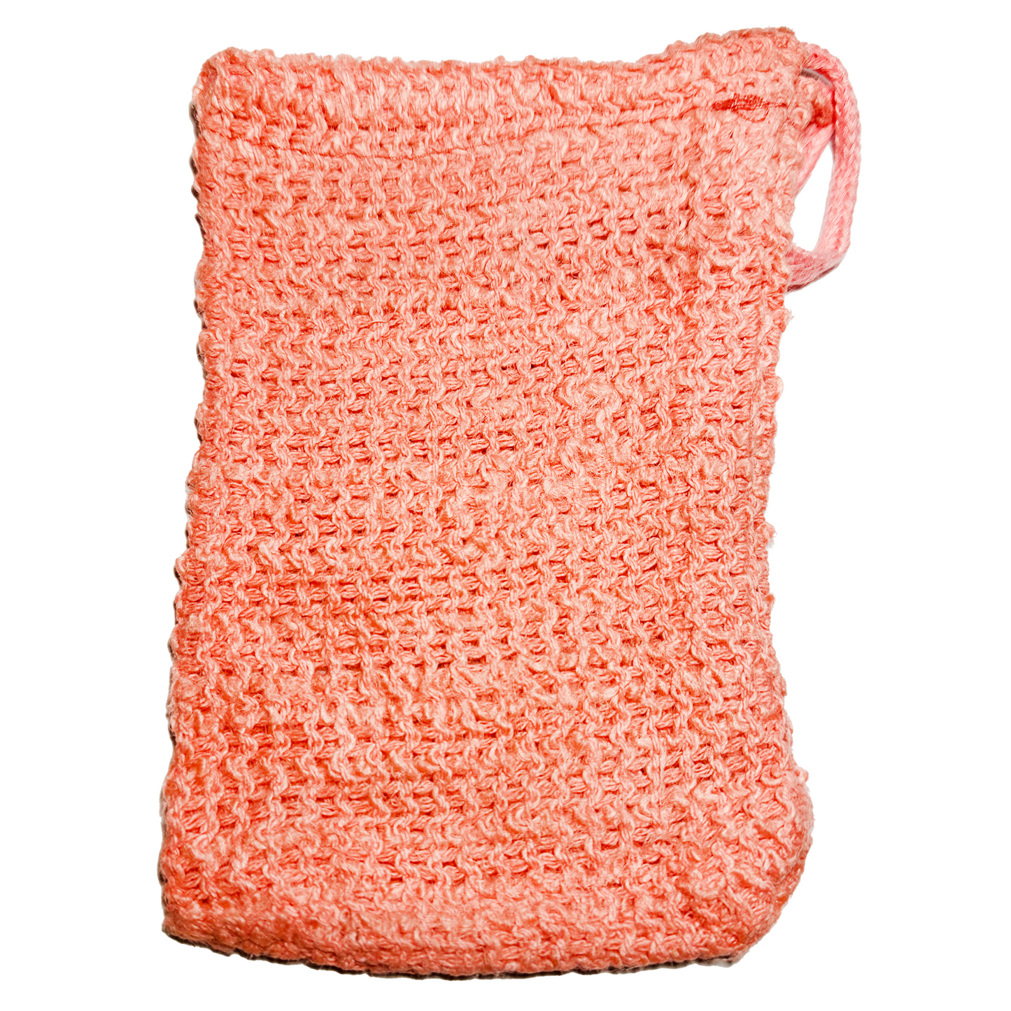 pink Sisal soap pouch