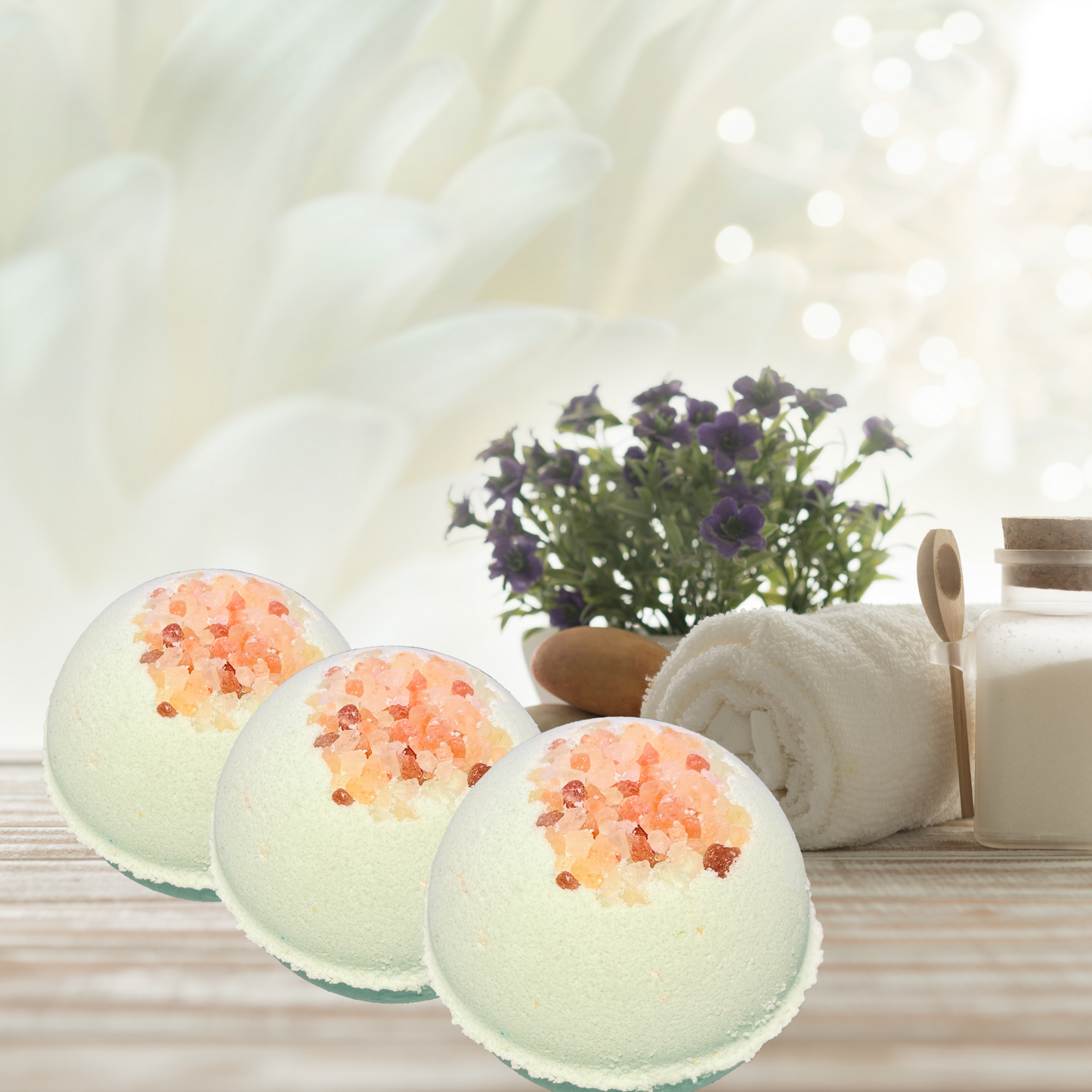 spa day natural bath bomb