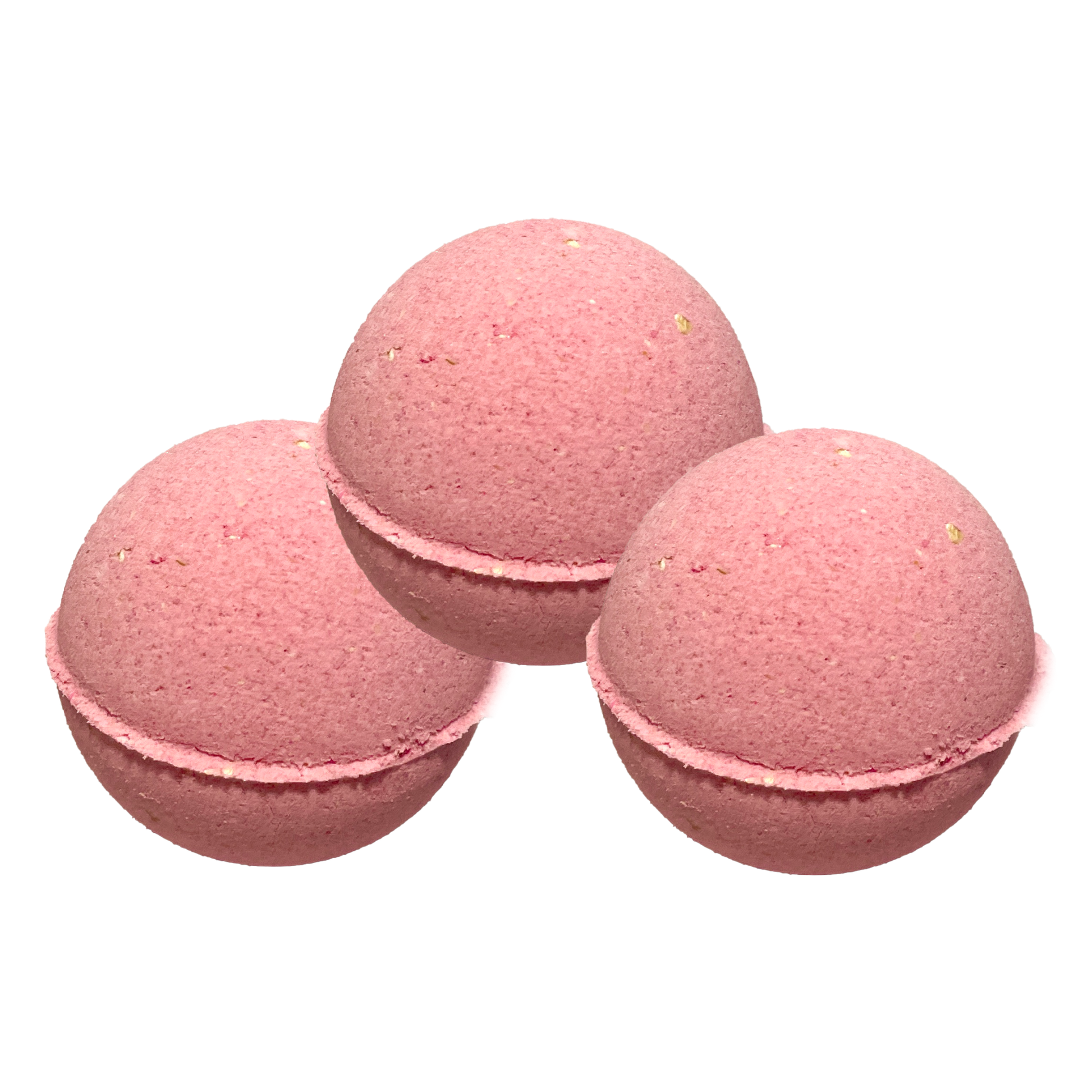 strawberries and cream natural bath bombs